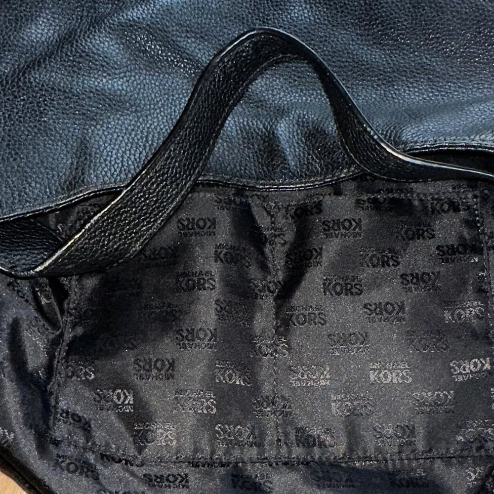 Michael Kors Black Leather Hobo Bag - Picture 8 of 11